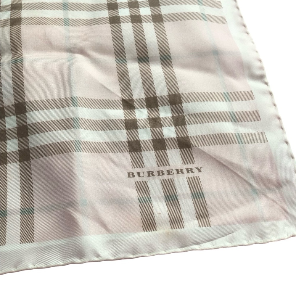 Vintage Burberry Pink Plaid Scarf - Picture 2 of 4